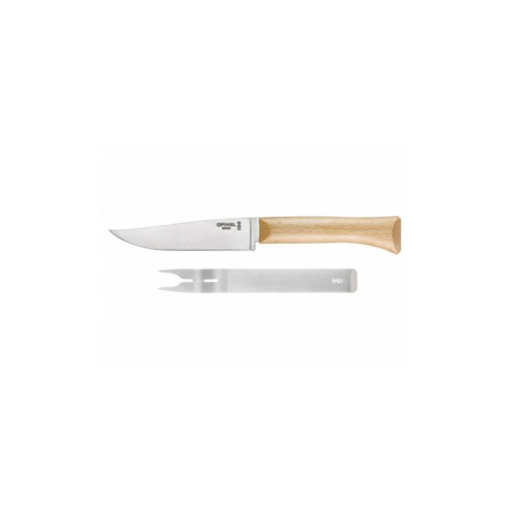 Opinel Ultimate French Cheese Knife and Fork Stainless Steel Set