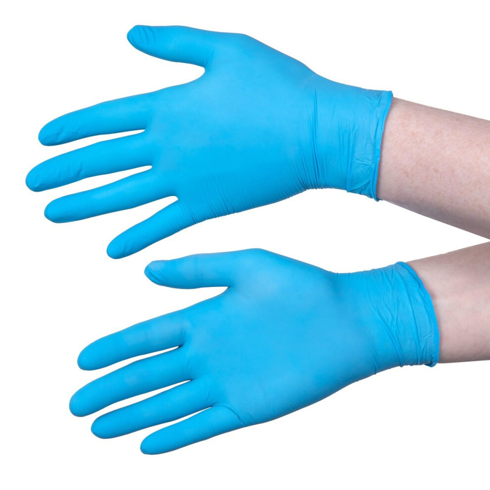 Christies Blue Nitrile Grooming Protection Gloves Pack Of 100 9555002102210