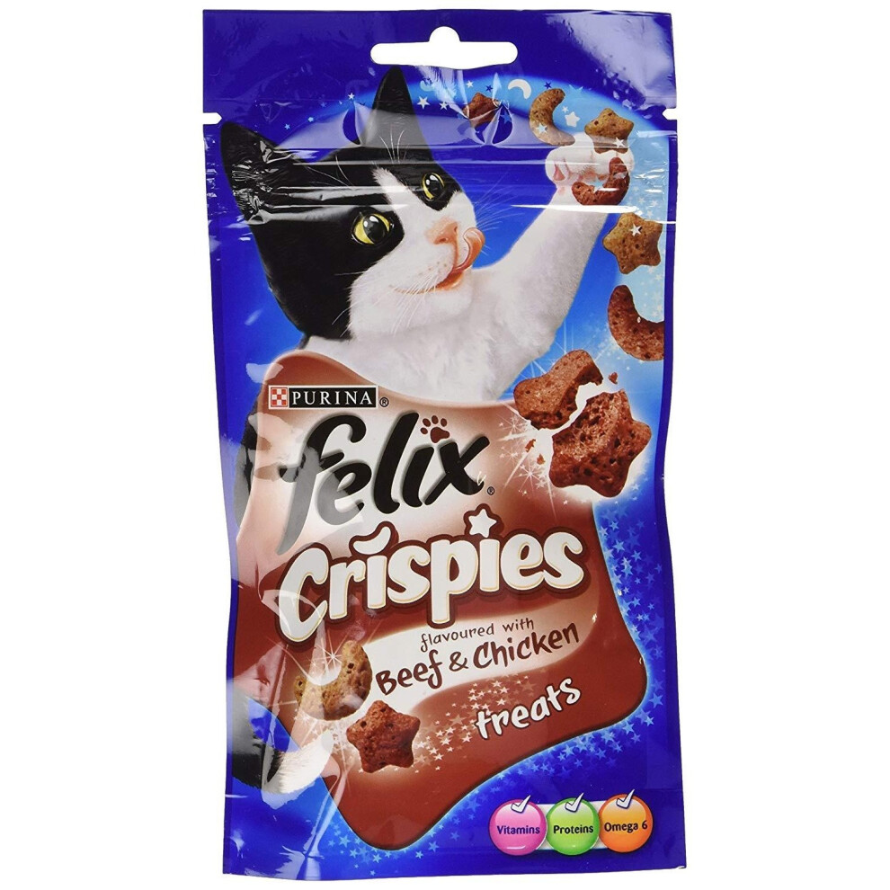 Felix Crispies Beef And Chicken Cat Treats (8 Packs)