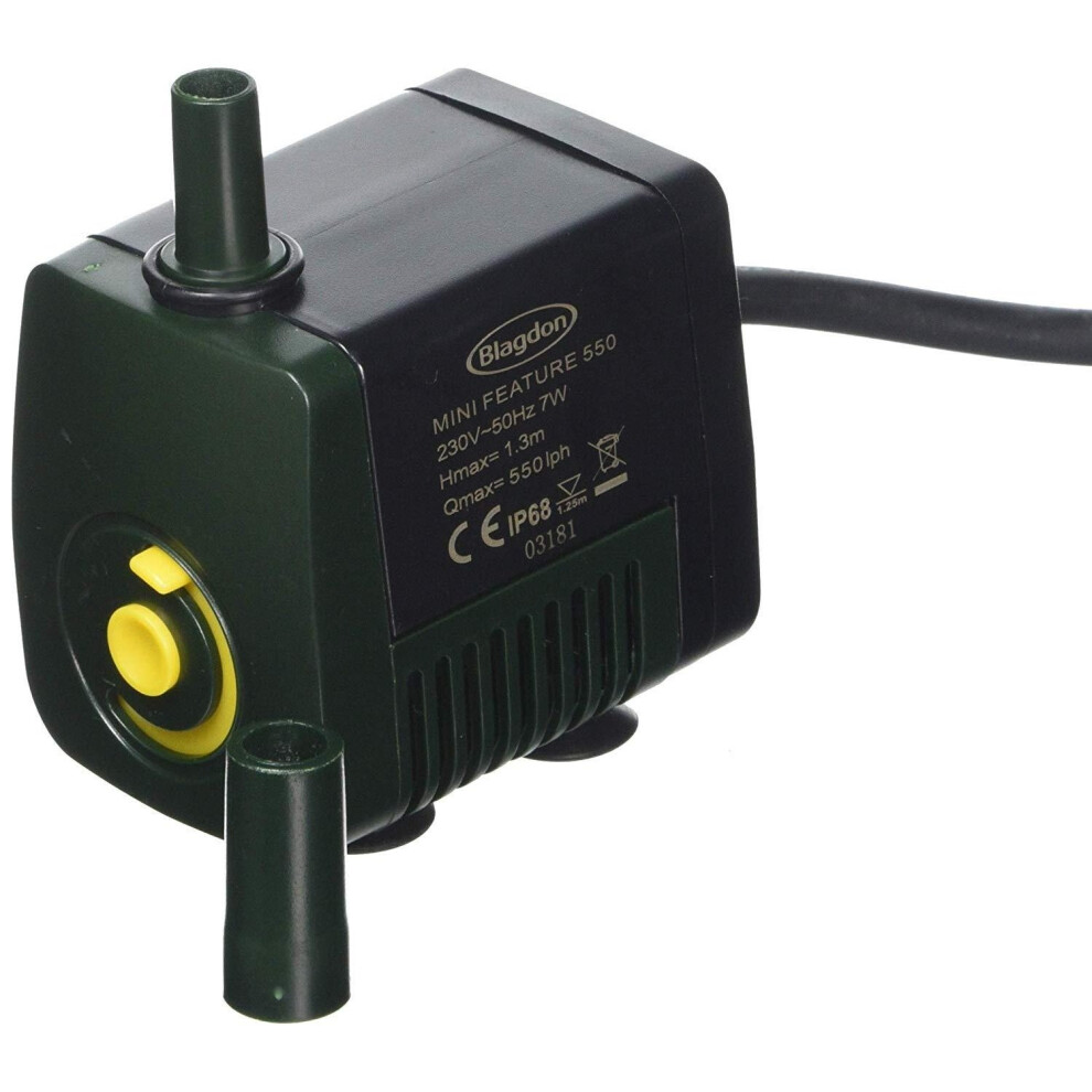 (550, Black) Blagdon Mini Pond Pump (UK Plug)