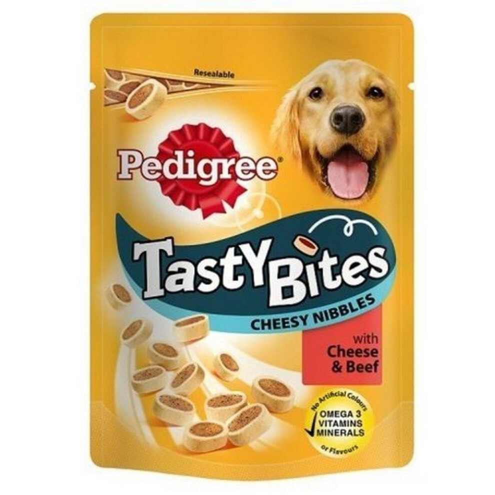 Pedigree Tasty Bites Cheesy Nibbles Dog Treats (Pack Of 8)