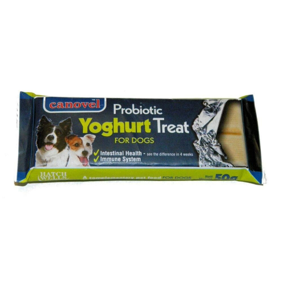 Canovel Probiotic Yoghurt Dog Treat Bar (Pack Of 18)