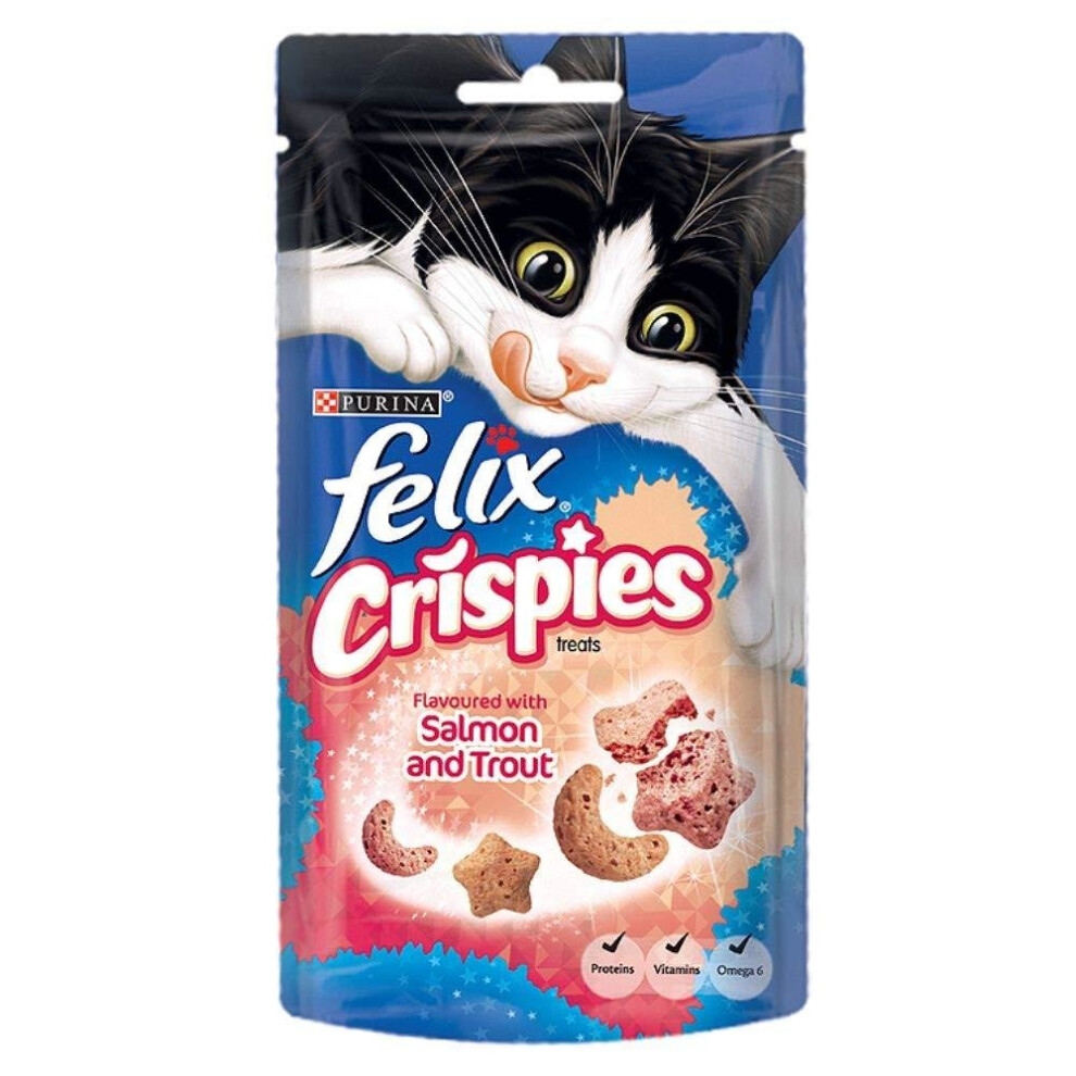 Felix Crispies Salmon And Trout Cat Treats (8 Packs)