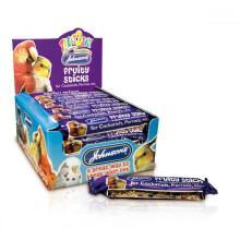 Johnsons Cockatiel Parrot Fruity Stick Bars Display Box Of 28