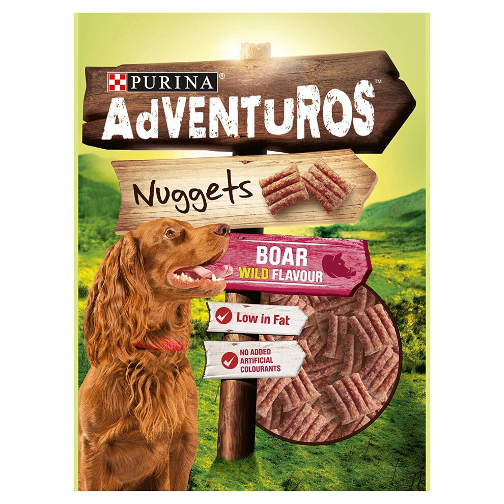 Purina Adventuros Boar Nuggets Dog Treats (Pack Of 6)