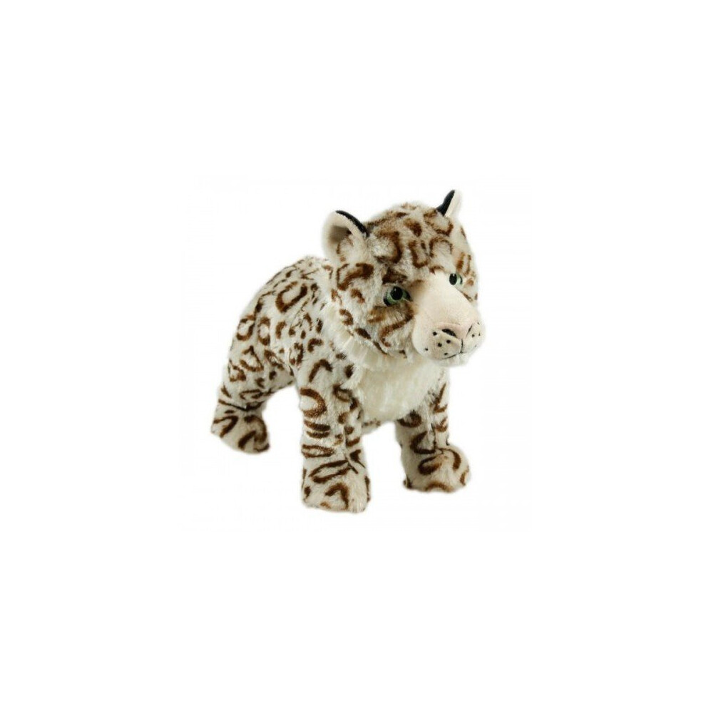 (Large, Sophia Snow Leopard) Animal Instincts Snow Mates Plush Dog Toy