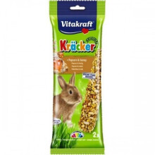 (One Size, Popcorn & Honey) Vitakraft Rabbit Kracker Treat (Pack Of 5)
