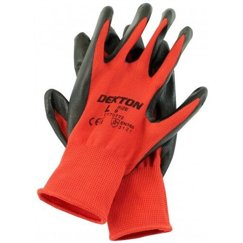 Dexton Ultra Grip Working Gloves Size 9 / L Nitrile Coated DIY Pro Polyester