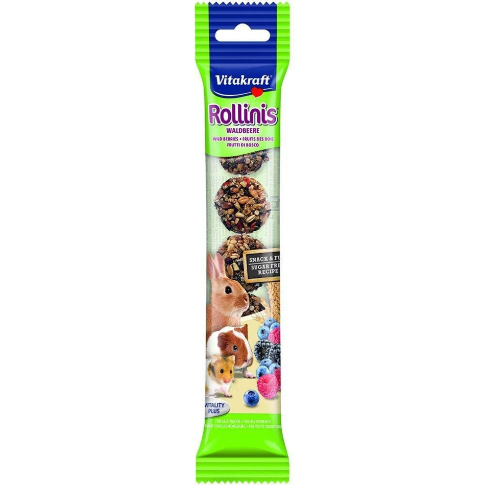 Vitakraft Rollinis Rabbit Treats (Pack Of 12)