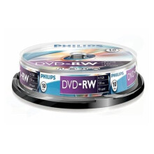 Philips - DN4S4B10F - DVD-RW 4.7 Go (10 kpl) - Kirjoitusnopeus 4x - Tallennusaika 120 min