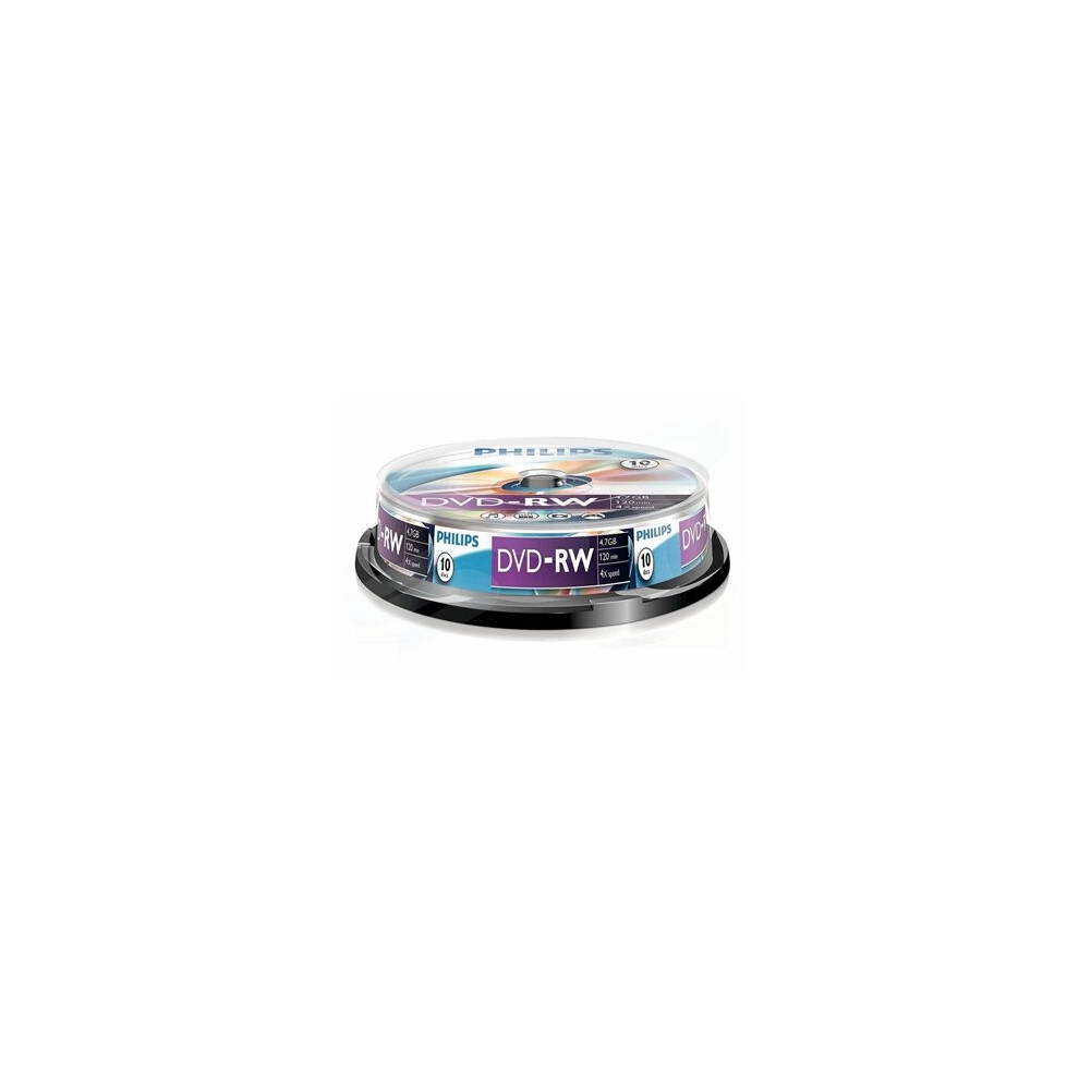 Philips Dvd-Rw 4X 10Pk Spindle PHOV-RW47104SP