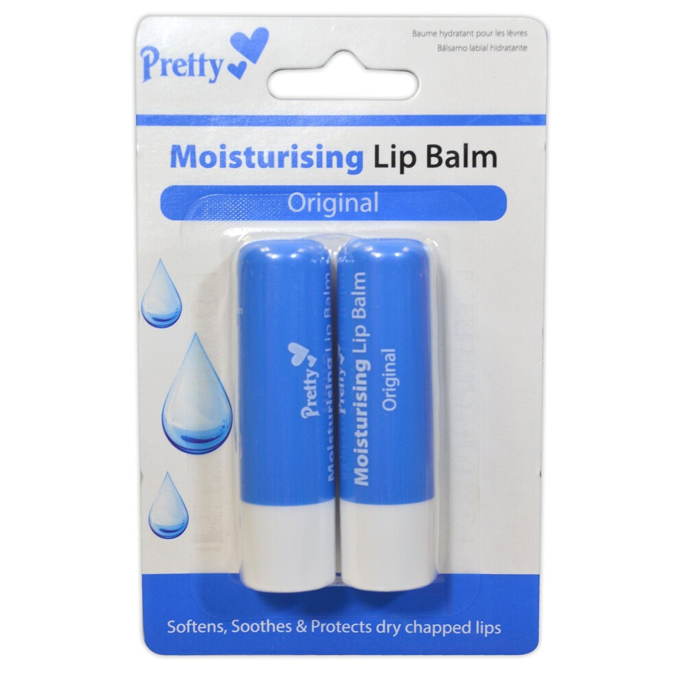 Pretty Moisturising Lip Balm Twin Pack ~ Original