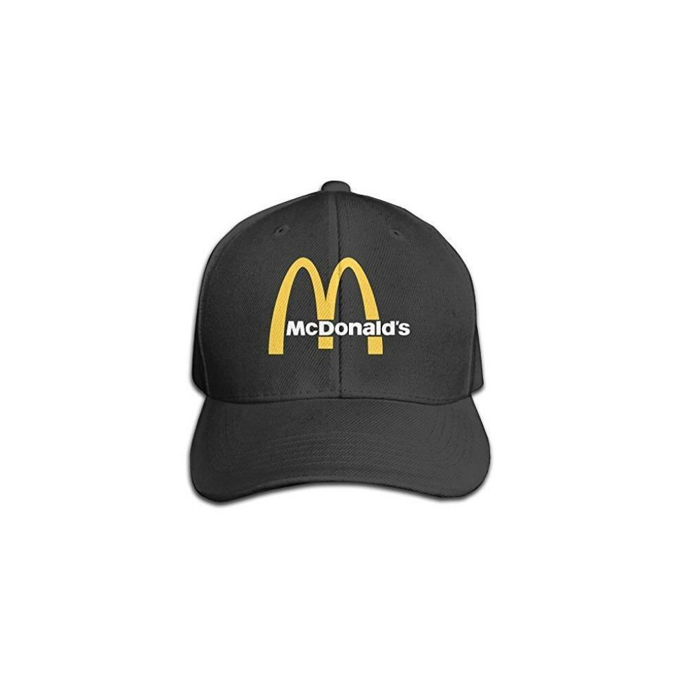 Traveleat Mcdonalds 90s Logo Unisex Peaked Baseball Cap Snapback Hats