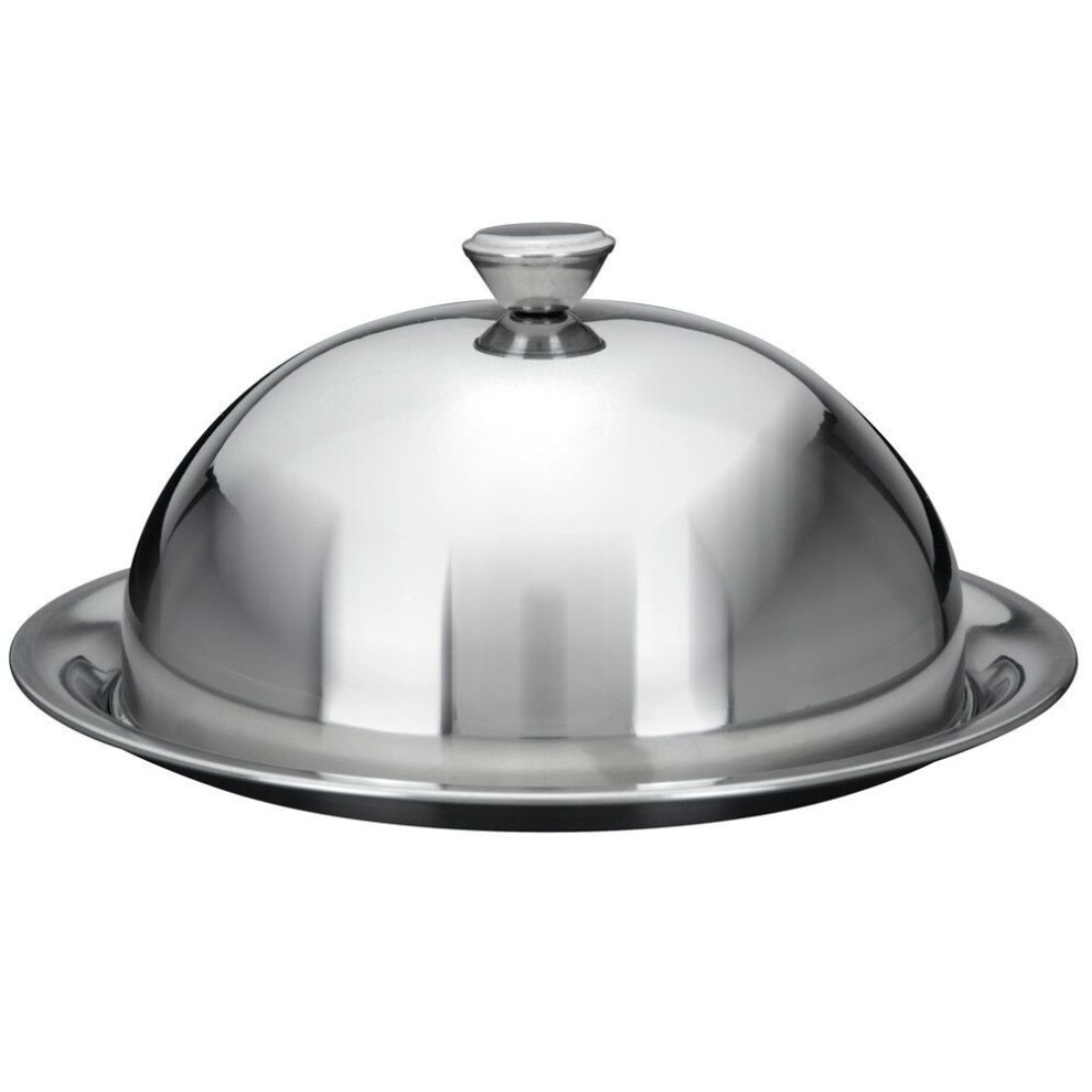 GEEZY Food Cover Dome Plate Restaurant Stainless Steel Cloche Serving Dish Bell Jar