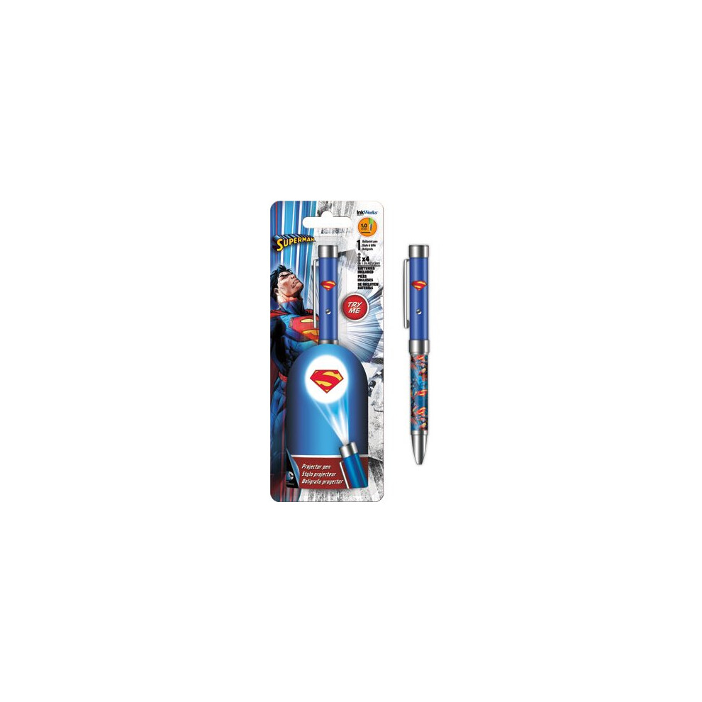 Projector Pen - DC Comics - Superman Flashlight 1.0mm Ballpoint iw4004