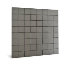 Profhome 3D 705258 Harmony Cubes Smoked Gray Decor panel 3D shiny grey 2,2 m2