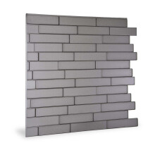 Profhome 3D 705257 Piano Steps Smoked Gray Decor panel 3D shiny grey 2 m2