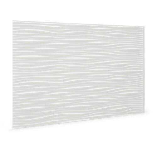 Profhome 3D 704551 Wilderness White Decor panel 3D shiny white 1,7 m2
