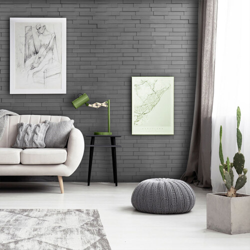 Profhome 3D 705257 Piano Steps Smoked Gray Decor panel 3D shiny grey 2 m2 2