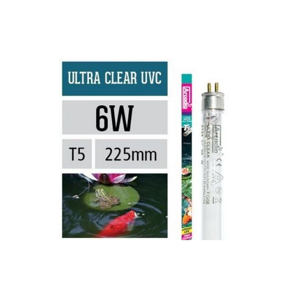 (4w (15cm), Clear) Arcadia Ultra Clear UV Lamp Regular T5