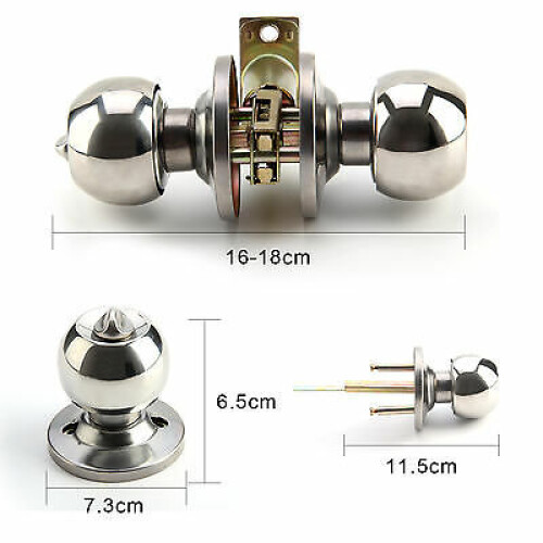 Stainless Steel Door Knobs Latch Lock 1
