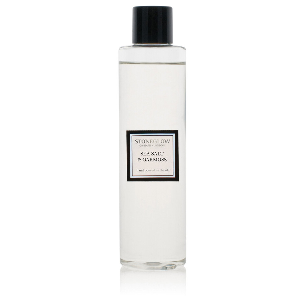 Stoneglow Modern Classics Reed Diffuser Refill Bottle 200ml Home Fragrance Sea Salt & Oakmoss