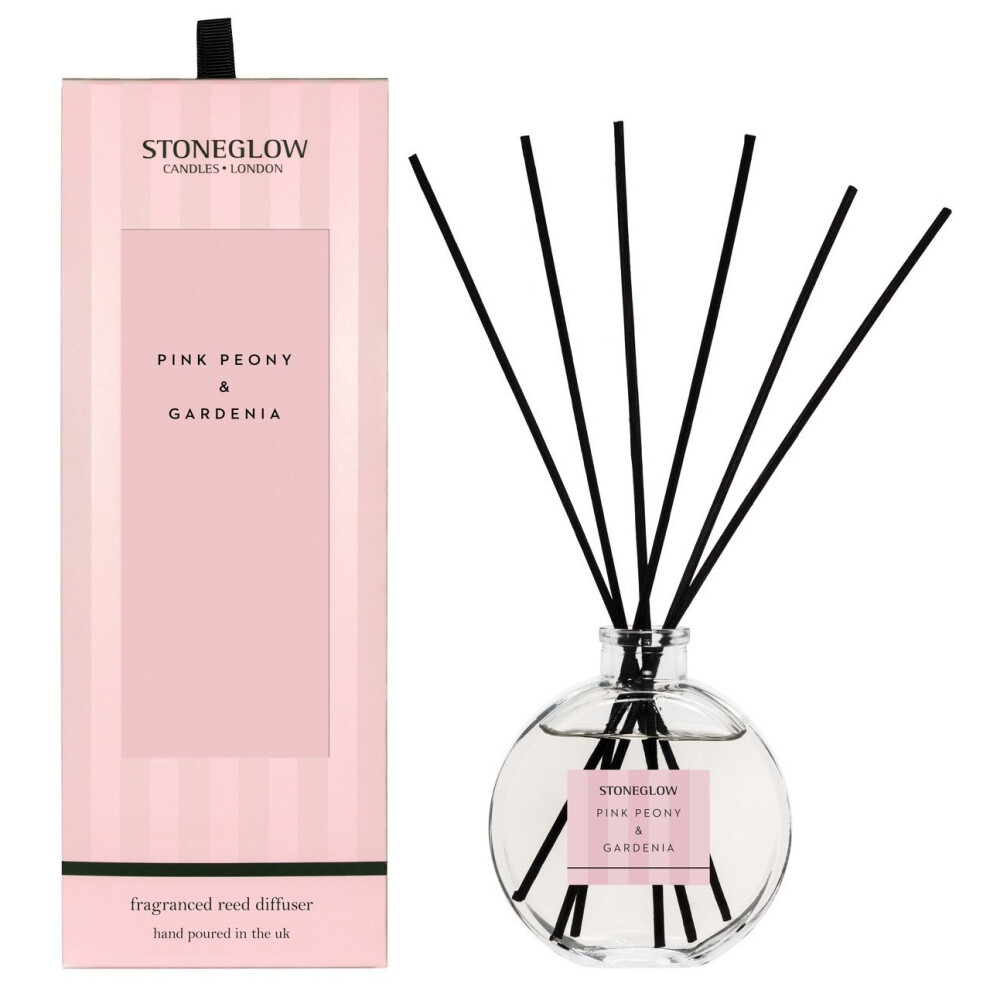 Stoneglow Candles Modern Classics Scented Reed Diffuser Pink Peony & Gardenia