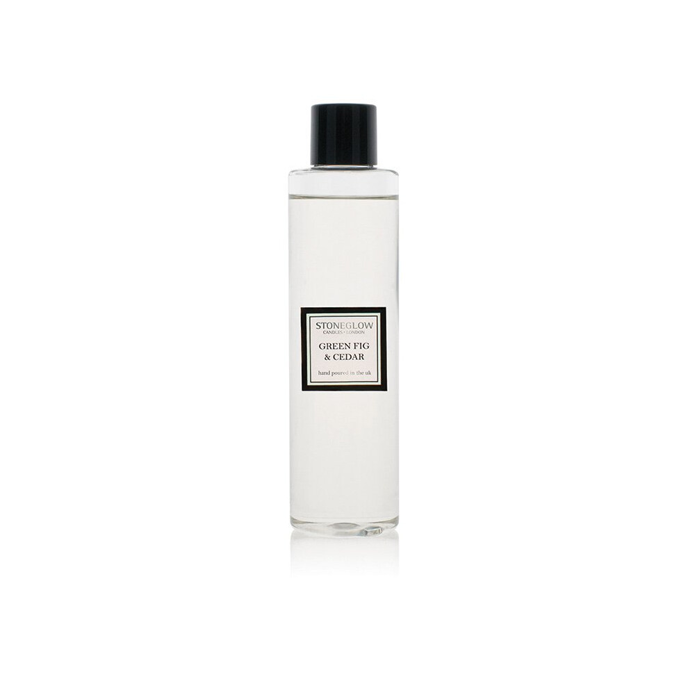 Stoneglow Modern Classics Reed Diffuser Refill Bottle 200Ml Home Fragrance Fig & Cedar Green