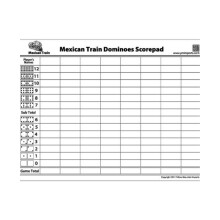 Yellow Mountain importerer mexicanske tog Domino Scoreblok - 50 ark