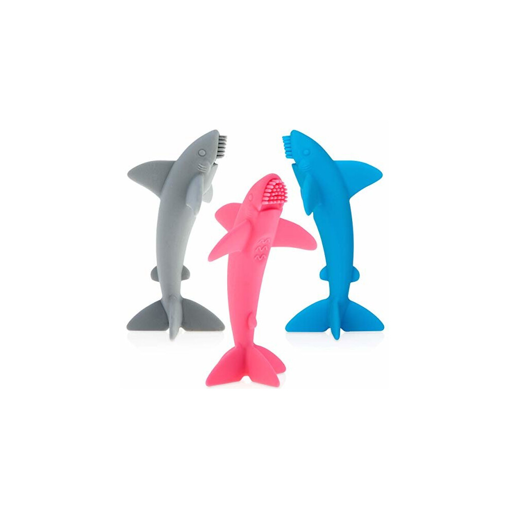 Baby Accessories - Nuby - Shark Massaging Toothbrush Vary Color New 7341