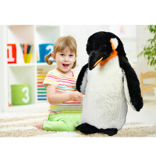The Magic Toy Shop 24 Inch Giant Plush Standing Emperor Penguin Soft Stuffed Teddy Lifelike Toy