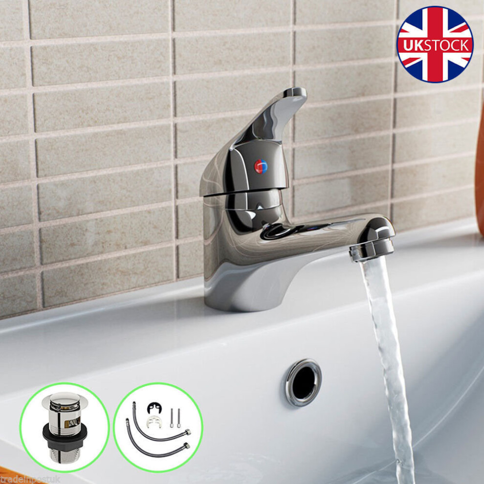 Domino Bathroom Basin mono mixer tap including waste