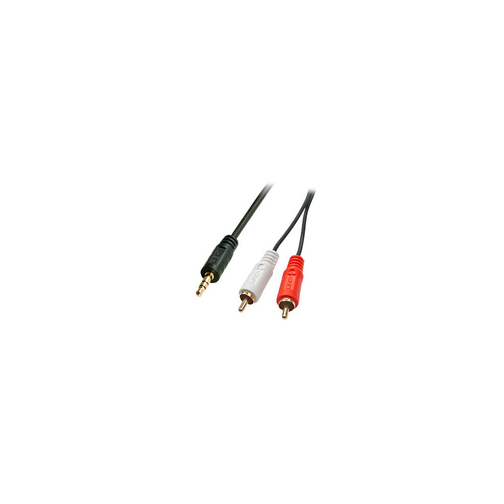 Lindy 35685 Audio Cable 10 M 2 X Rca 3.5Mm Black 4002888356855