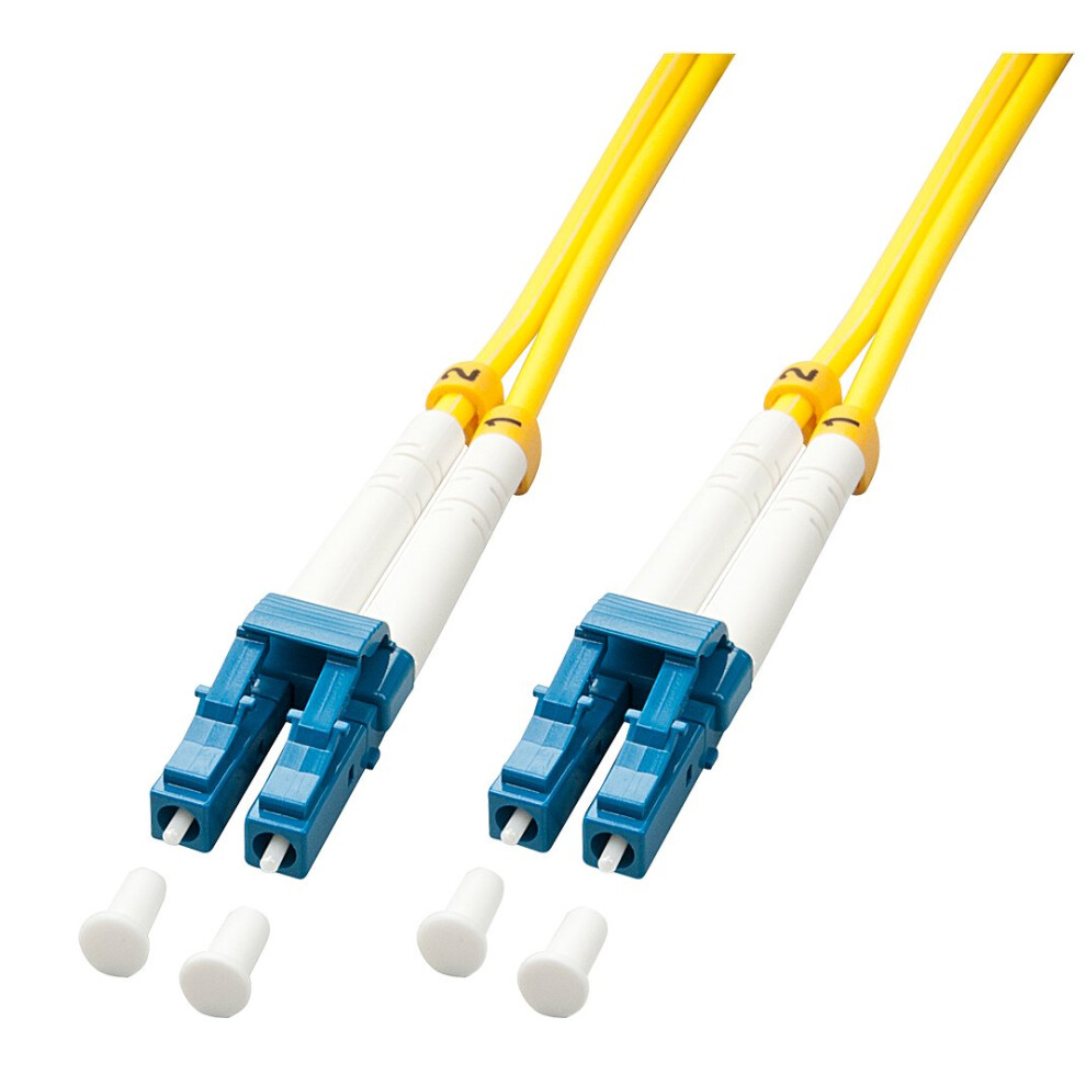 Lindy 1.0M Os2 Lc Duplex Fiber Optic Cable 1 M Yellow 4002888474504