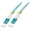 Lindy 10m OM3 LC Duplex fiber optic cable Turquoise 1