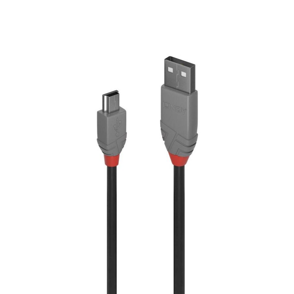 Lindy 36725 Usb Cable 5 M Usb A Mini-Usb B Black 4002888367257