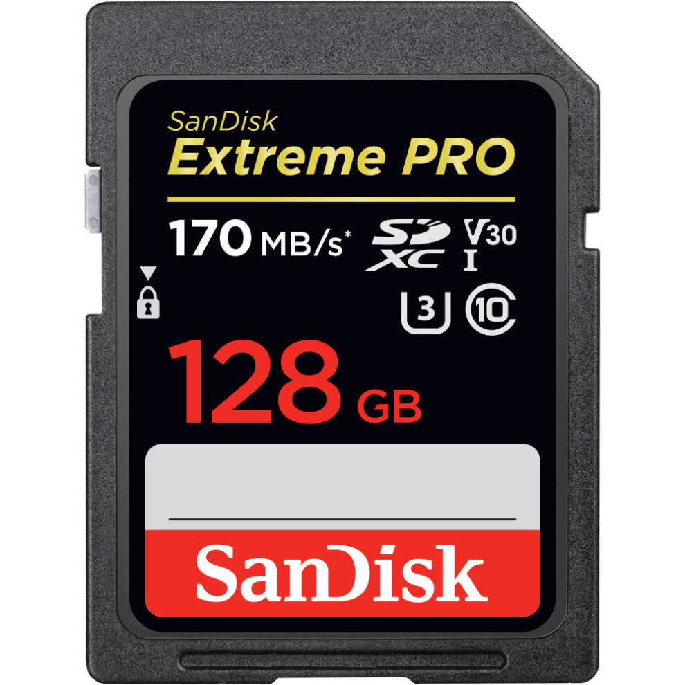 Sandisk Extreme Pro 128Gb Sdxc Uhs-I Memory Card, Class 10