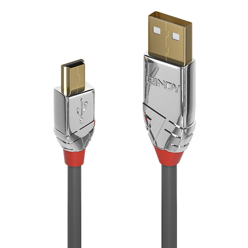Lindy 36633 Usb Cable 3 M Usb A Mini-Usb B Grey 4002888366335