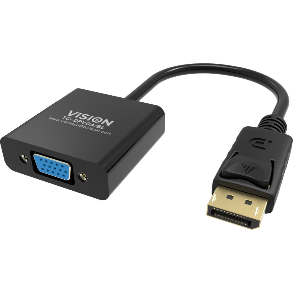 Vision Schwarz Adapterkabel Tc-Dpvga/Bl Displayport Nach Vga - Bild 4