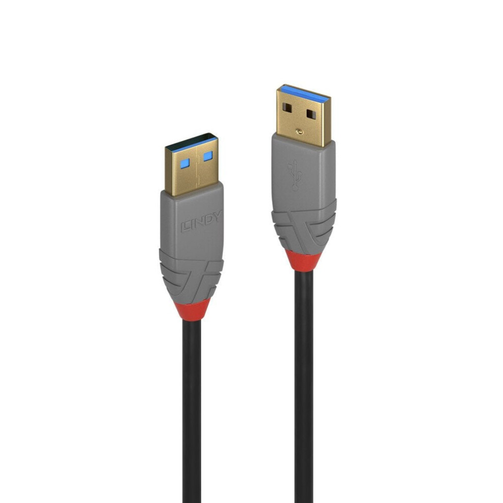 Lindy 0.5m USB 3.2 Type A Cable, 5Gbps, Anthra Line