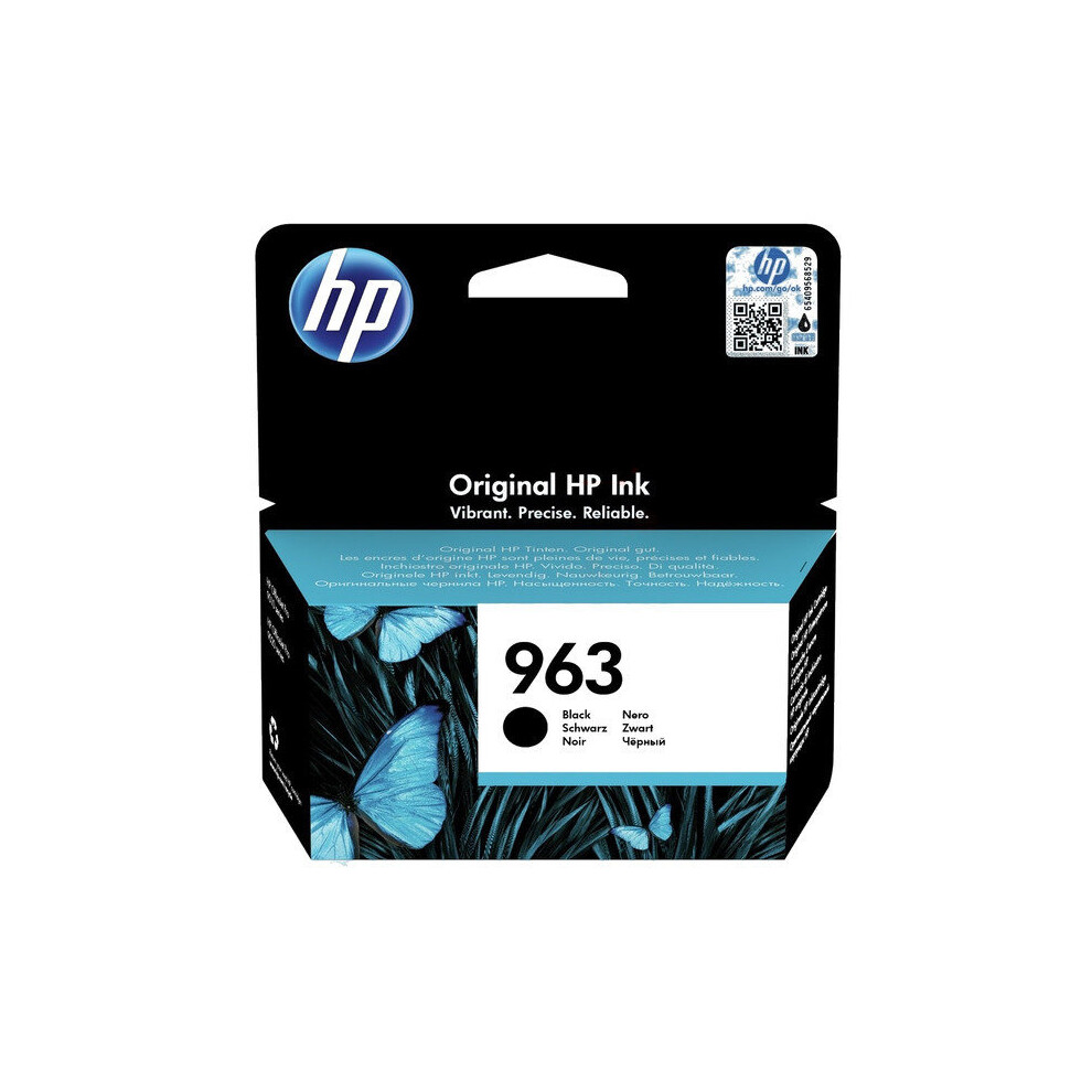Hp 3Ja26ae (963) Ink Cartridge Black, 1000 Pages, 24Ml