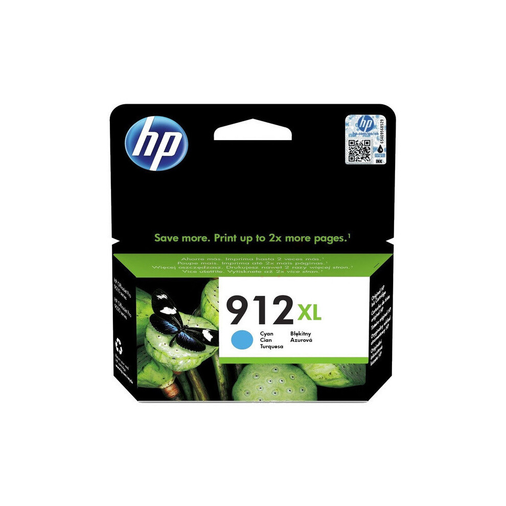Hp 3Yl81ae (912Xl) Ink Cartridge Cyan, 825 Pages Blue