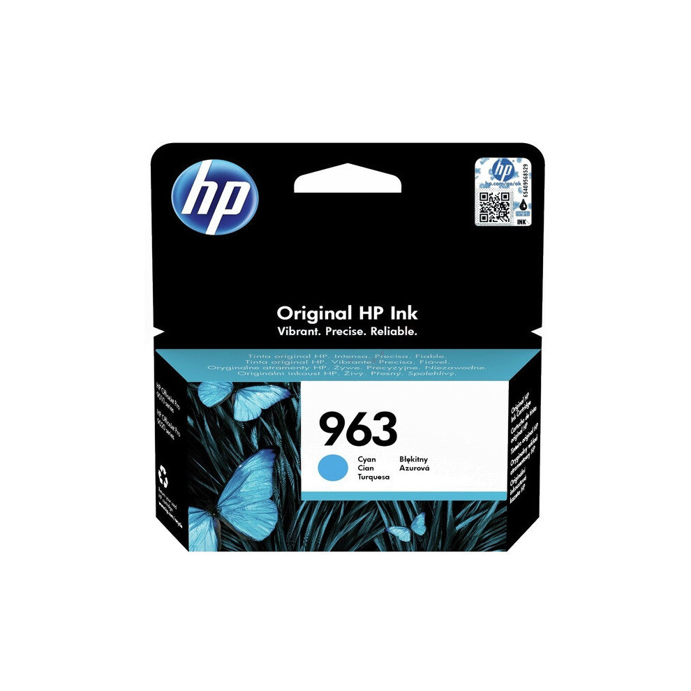 Hp 3Ja23ae (963) Ink Cartridge Cyan, 700 Pages