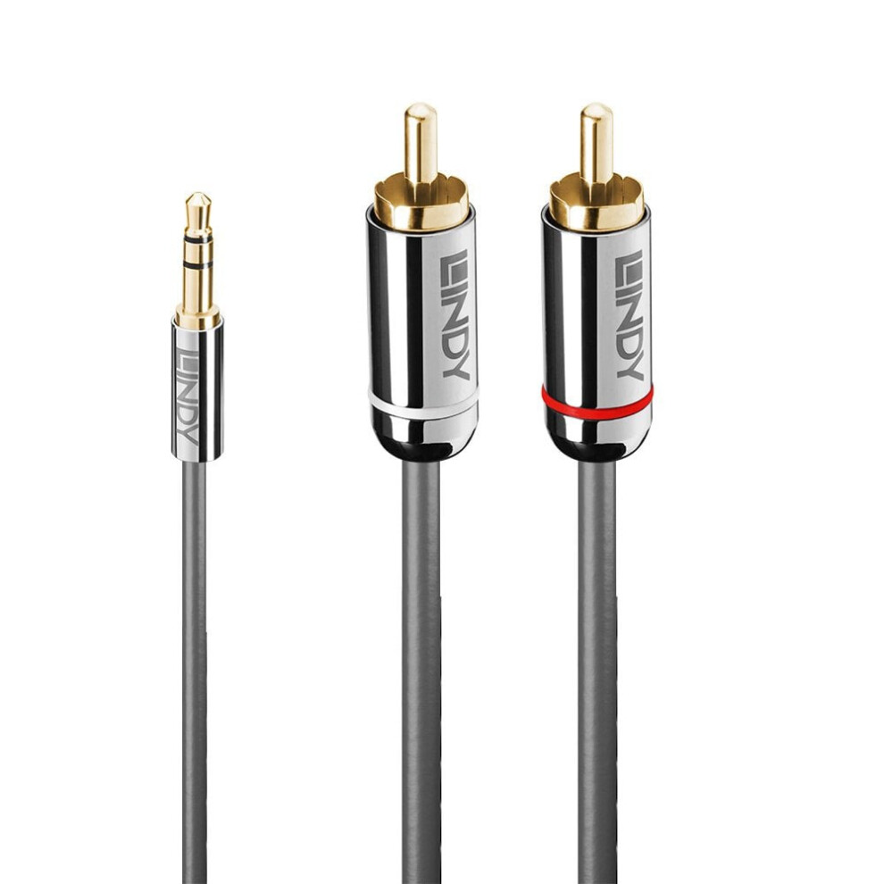 Lindy 35333 Audio Cable 1 M 3.5Mm 2 X Rca Anthracite 4002888353335