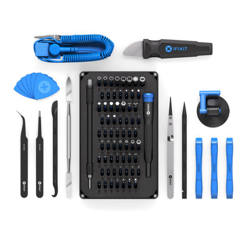 Kit de ferramentas completo para reparos e bricolage - iFixit - Pro Tech Toolkit - 64 bits - Preto