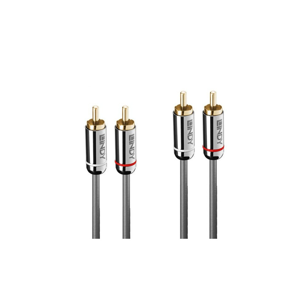 Lindy 35346 Audio Cable 2 M 2 X Rca Anthracite 4002888353465