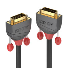 DVI-D Dual Link Kabel - LINDY - Anthra Line - 10m - 24-karaats goud - Drievoudige afscherming