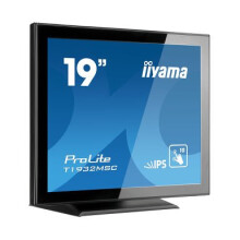 iiyama ProLite T1932MSC-B5AG touch screen monitor 48.3 cm (19") 1280 x 1024 pixels Black Multi-touch Tabletop