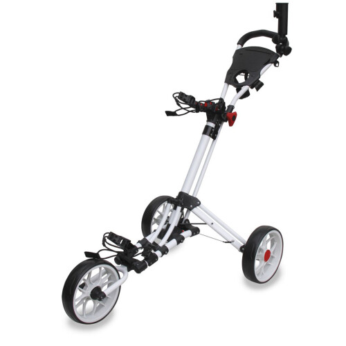 Easyglide Smart Fold 3 Wheel Push Golf Trolley White