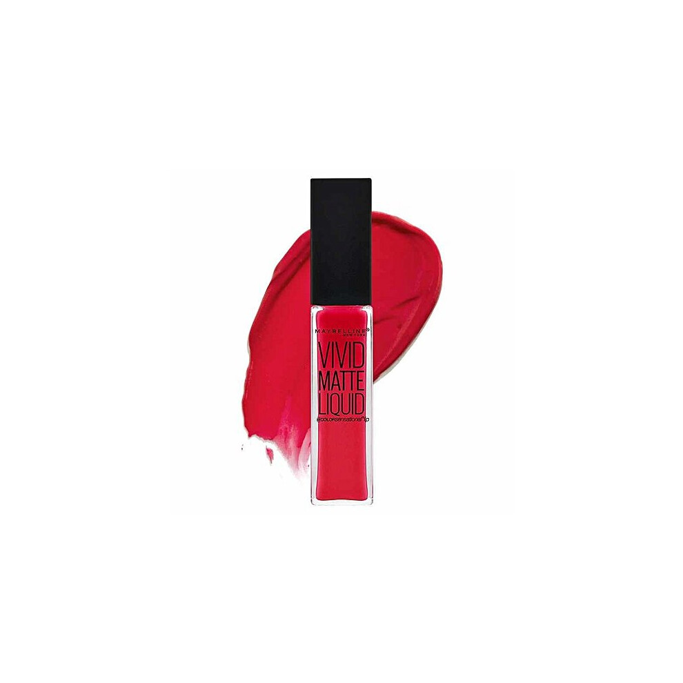 Maybelline Vivid Matte Liquid (25 Orange Shot) Red